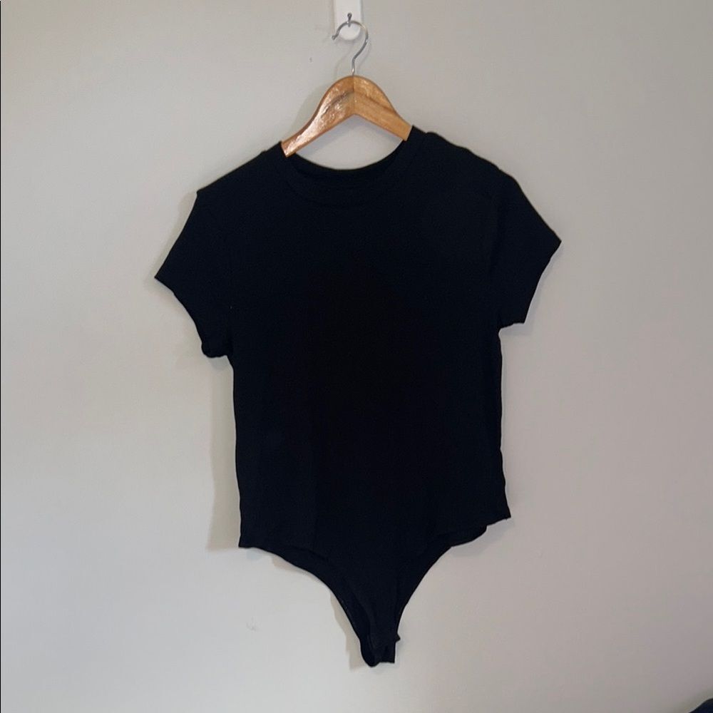 A New Day XL Black Asymmetrical Bodysuit